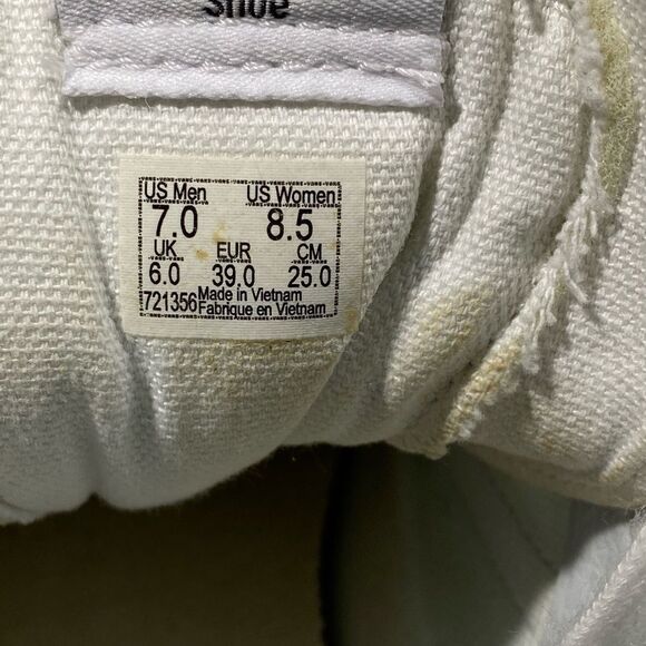 Vans Off The Wall Sk8 hi High Top Ripped Aztec Pattern Sneakers M Sz 7 W 8,5 - Picture 5 of 7